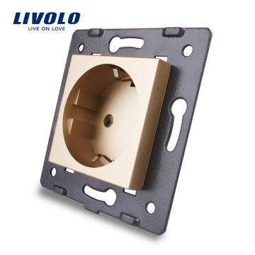 Livolo EU Standard Power Sockets Without Glass Panel AC 110~250V 16A Wall Outlet VL-C7-C1EU-13